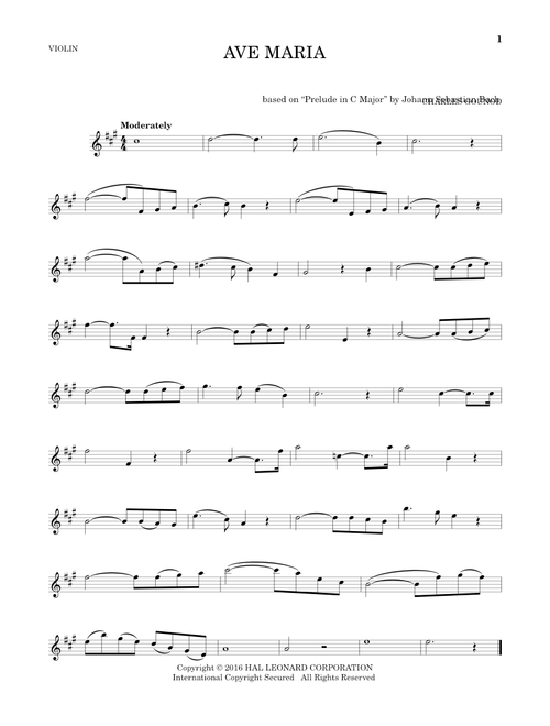 Ave Maria - Johann Sebastian Bach (Violin Solo)