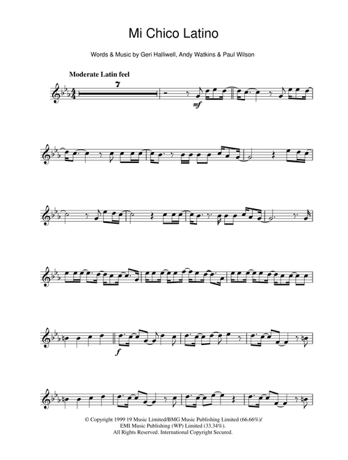 Mi Chico Latino - Geri Halliwell (Flute Solo)