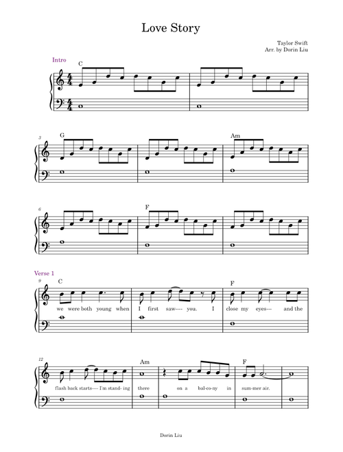 Love Story - Taylor Swift
