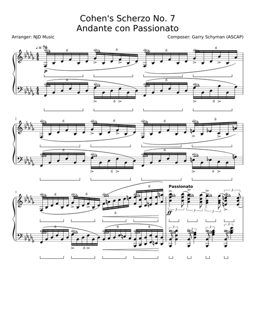 [Bioshock] Cohen's Masterpiece "Cohen's Scherzo No. 7" - Andante con Passionato