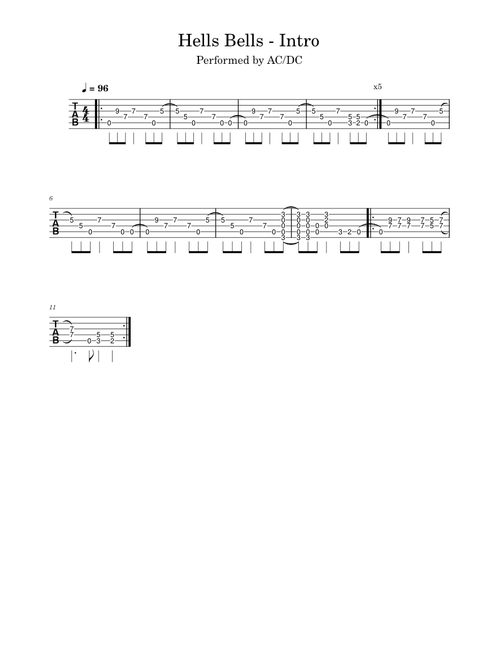 Hells bells – AC/DC Hells Bells - Intro