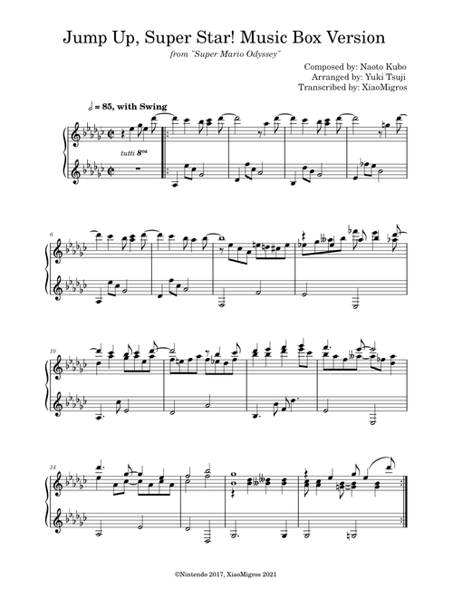 Jump Up, Super Star! Music Box Version - Super Mario Odyssey