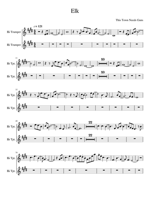 Elk (Trumpet Part)