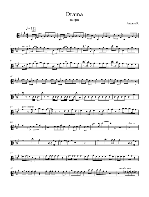 Drama – aespa (에스파) (Altoclef/Viola)