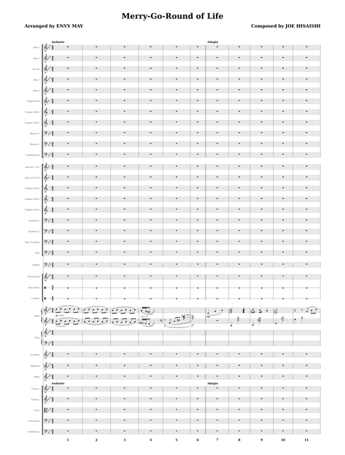 Merry-Go-Round of Life – Joe Hisaishi (Extended Faithful Symphonic Orchestra Arrangement)