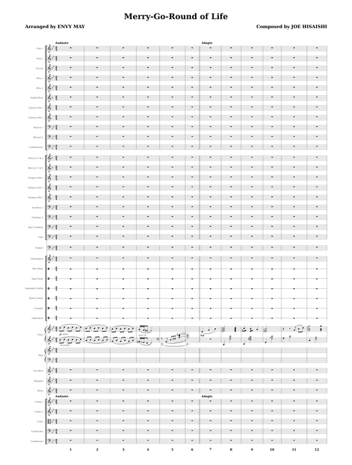 Merry-Go-Round of Life – Joe Hisaishi (Extended Faithful Symphonic Orchestra Arrangement)