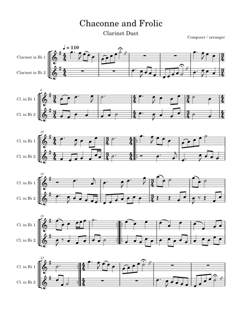 Chaconne in B-flat major, BWV Anh.82 – Johann Sebastian Bach Chaconne and Frolic