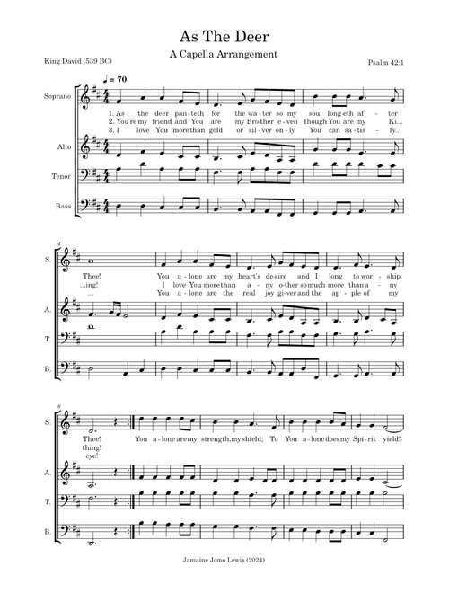 As the deer – Misc Praise Songs AS THE DEER