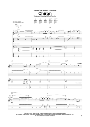 ギタースコア オール・ザット・リメインズ Play Official version of Victory Lap Sheet Music by All That