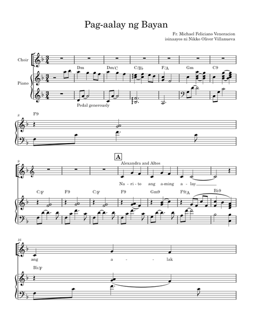 Pag-aalay ng Bayan – Fr Michael Feliciano Veneracion