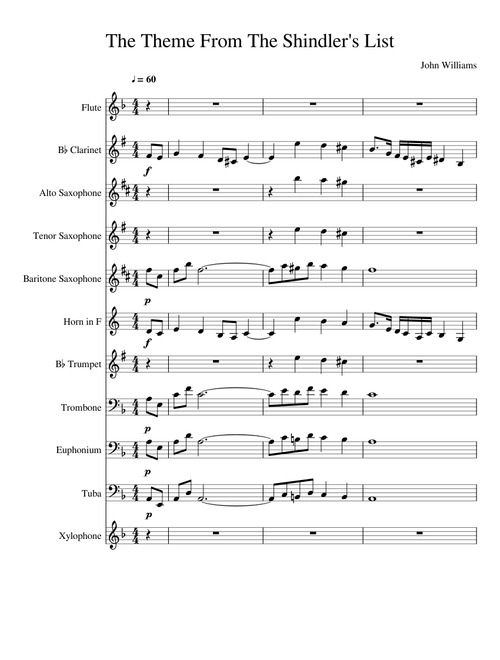 Theme From Schindlers List
