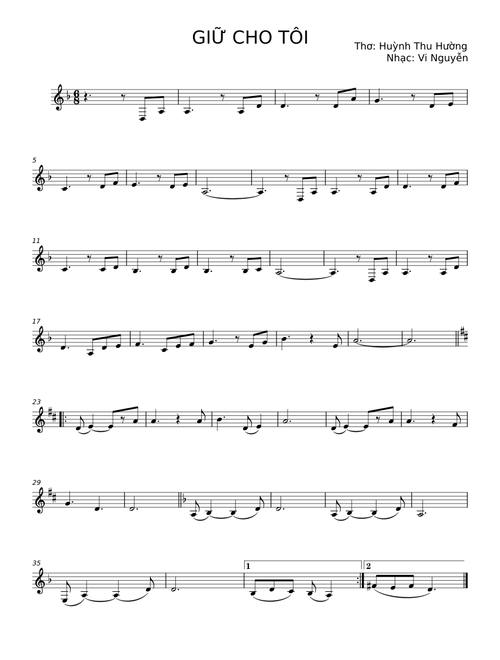 GIỮ CHO TÔI – Vi Nguyễn