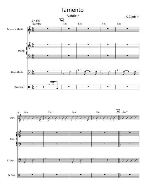 Lamento - A. C Jobim