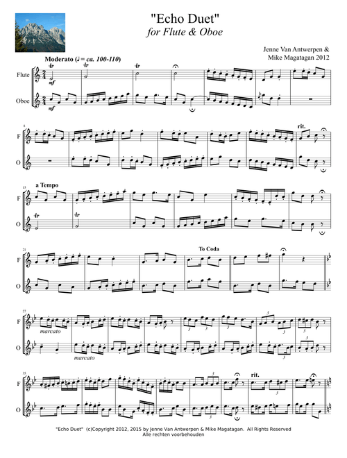 "Echo Duet" for Flute & Oboe