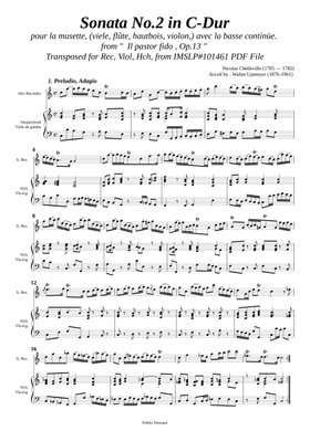 洋書 Nicolas Chedeville \"attrib toVivaldi 洋書 Nicolas Chedeville 