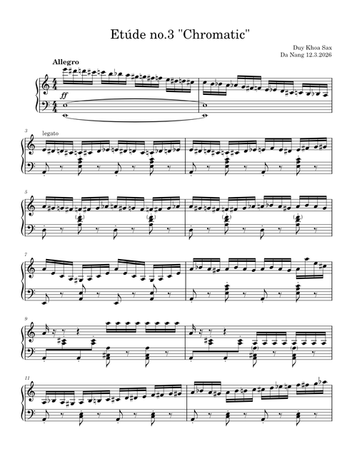 Etúde no.3 "chromatic" – duykhoasax