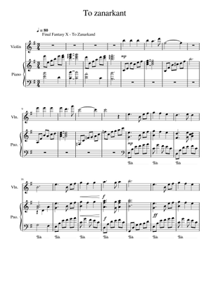 Final Fantasy X Medley (WIP) Sheet Music for Piano, Trombone