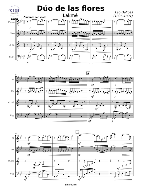Dúo de las flores [Lakmé] – Léo Delibes