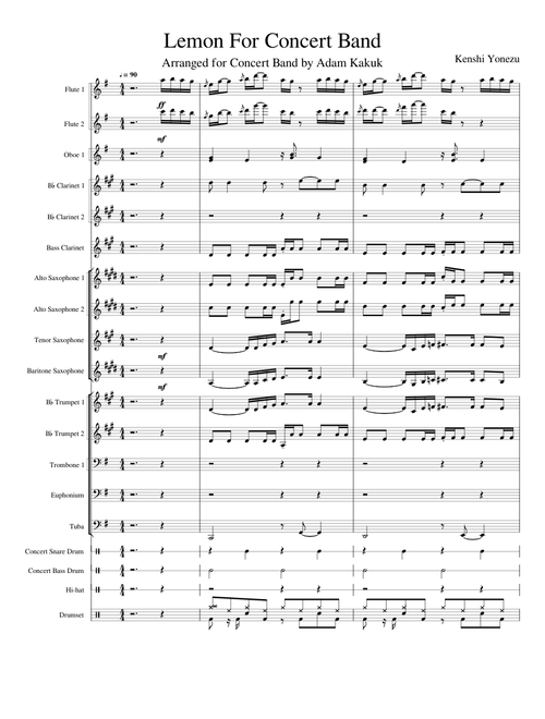 Lemon For Concert Band