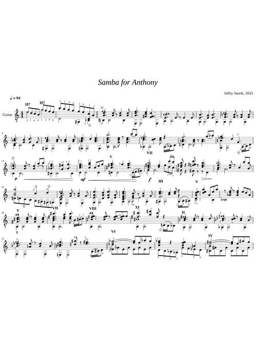 Steele: Samba for Anthony [6-str version]
