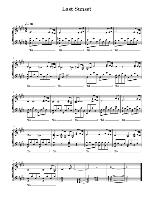 The Dragon Prince - Last Sunset (Piano)