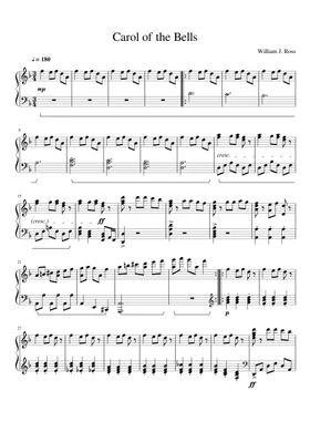 modern christmas songs piano sheet music free