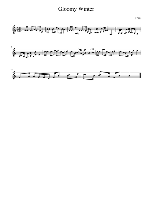 Traditional music - Gloomy Winter