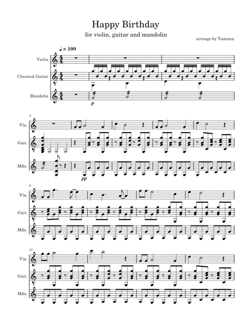 Happy Birthday – Misc Traditional