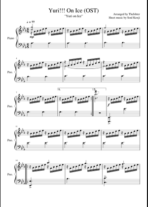 Yuri On Ice - (piano solo arrangement) Piano Theme Full ユーリ