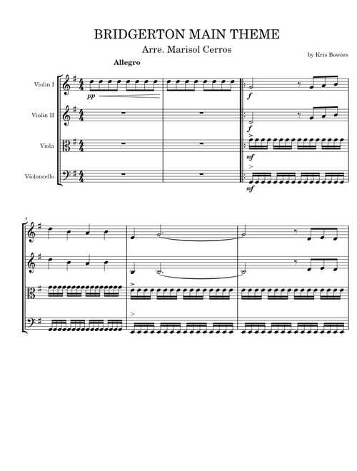 BRIDGERTON MAIN THEME