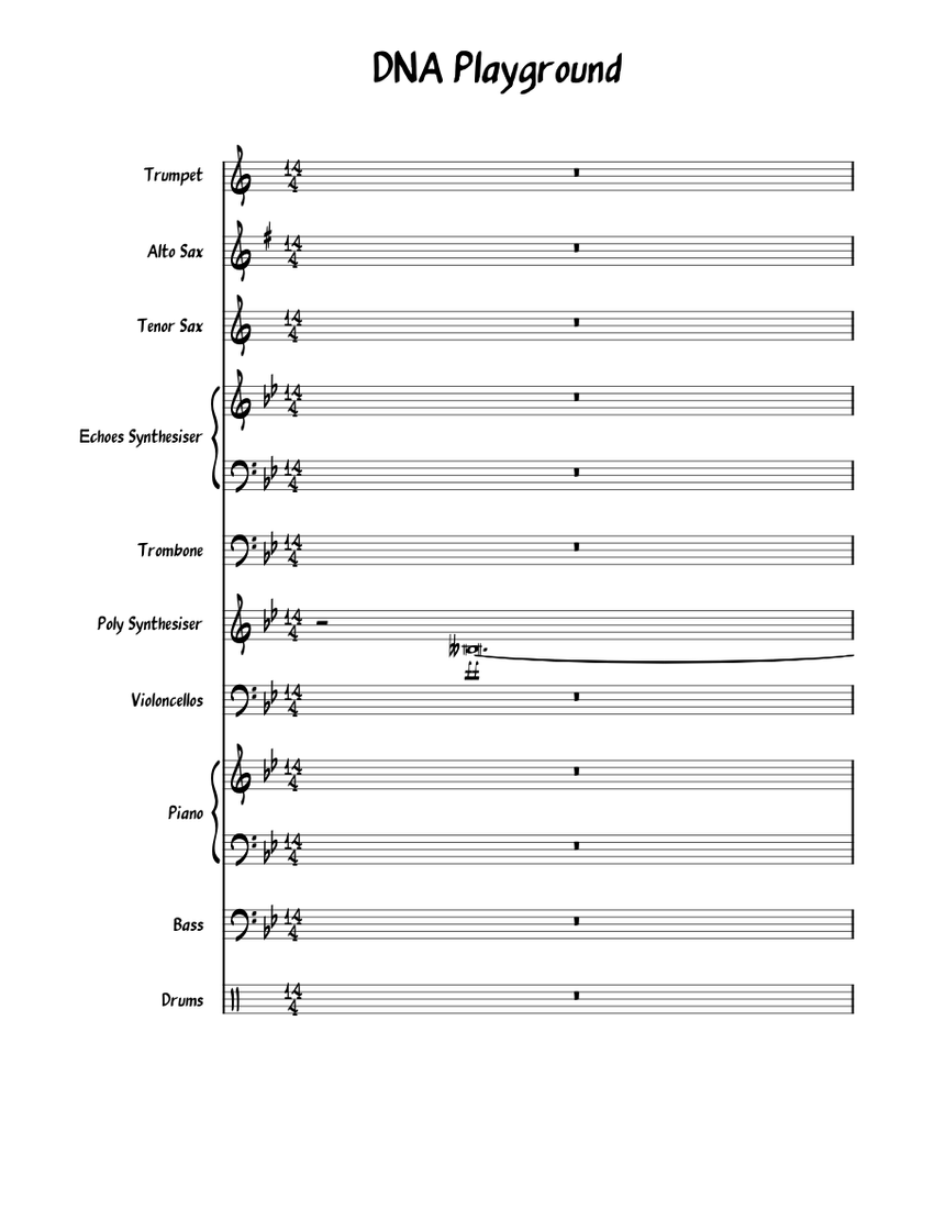 DNA_Playground Free Admission Sheet music for Piano, Trombone ...