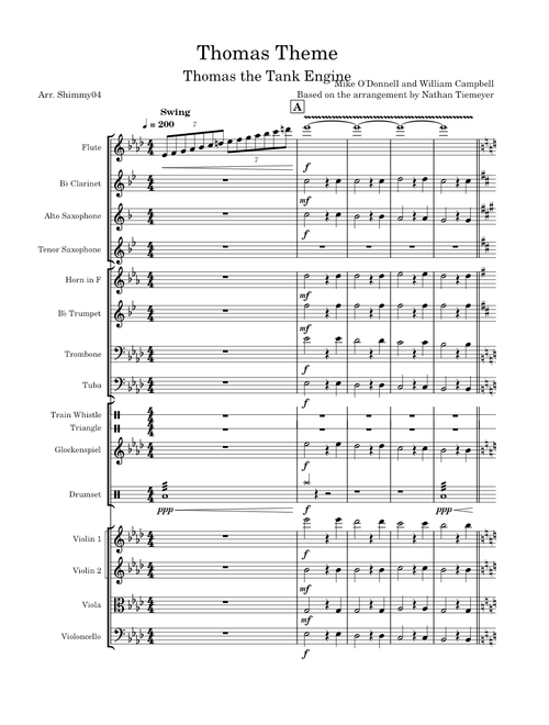 Thomas Theme (Arranged by Shimmy04)
