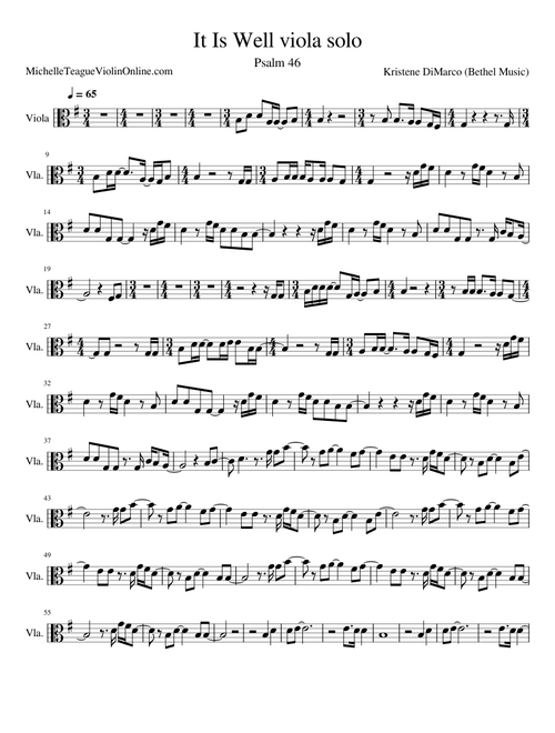 It is well – Viola