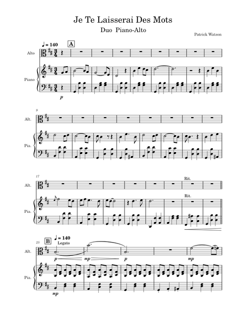 Je te laisserai des mots – Patrick Watson
