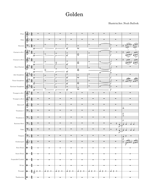 Golden – HUNTR/X/Arr. Noah Bullock