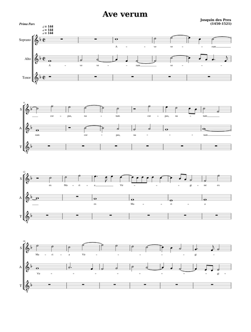 Ave verum - Josquin des Prez