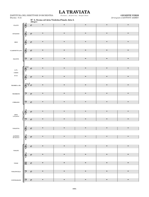 Giuseppe Verdi - La traviata, No. 3 - È strano!... Ah fors'è lui... Sempre libera {Work in progress}