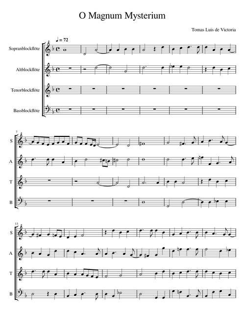 Missa O magnum mysterium – Tomás Luis de Victoria