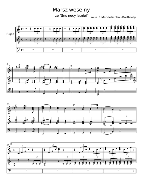 Wedding March - Felix Mendelssohn