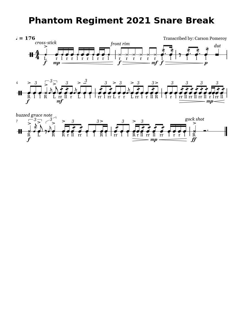 phantom regiment harmonic journey sheet music