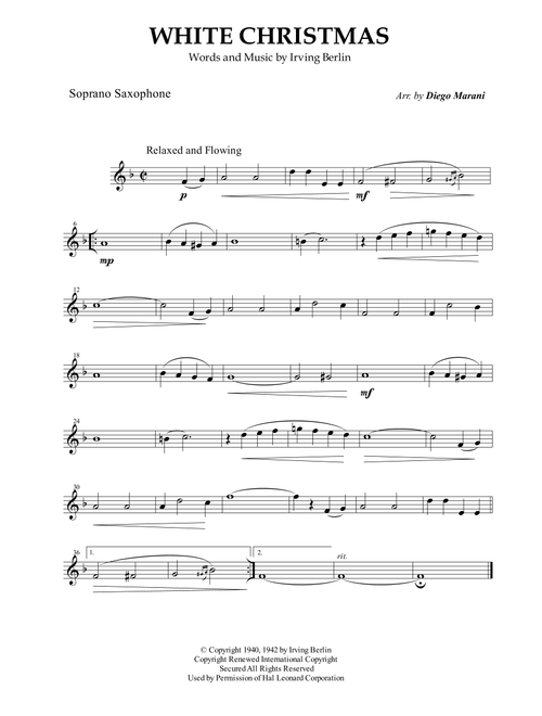 White Christmas (Arr. Diego Marani) - Dave Koz & Kelly Sweet (Woodwind Ensemble)