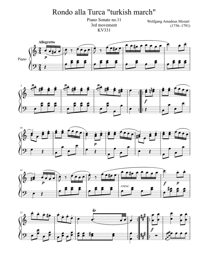 でおすすめアイテム。 Turkish minor a in No.11 sonata Piano March alla Rondo / ジャパニーズポップス
