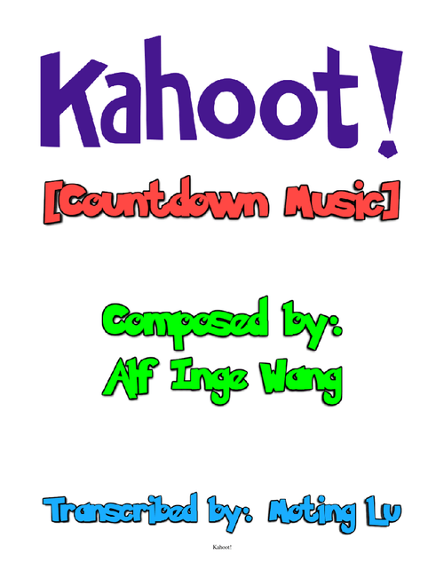 Kahoot! [Countdown Music] [WIP]