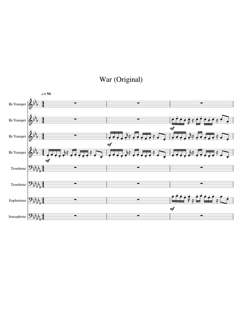 War - Hypnotic Brass Ensemble - Original Instrumentation