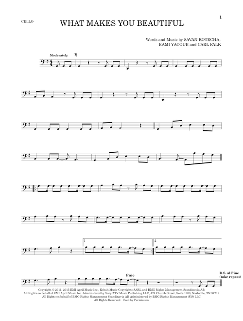 What Makes You Beautiful - One Direction (Cello Solo)