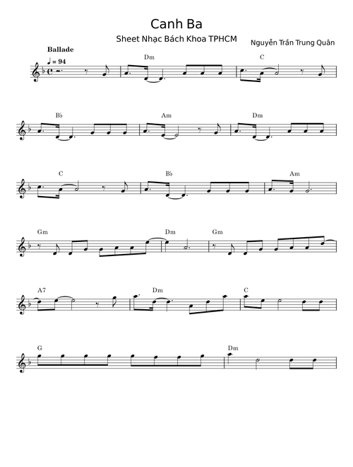 Canh Ba - Nguyễn Trần Trung Quân