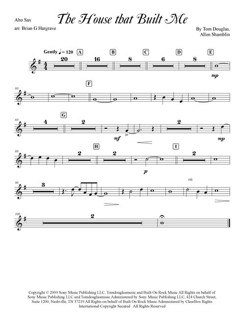 The House That Built Me (Arr. Brian G. Hargrave) - Miranda Lambert (Choral, SSA)