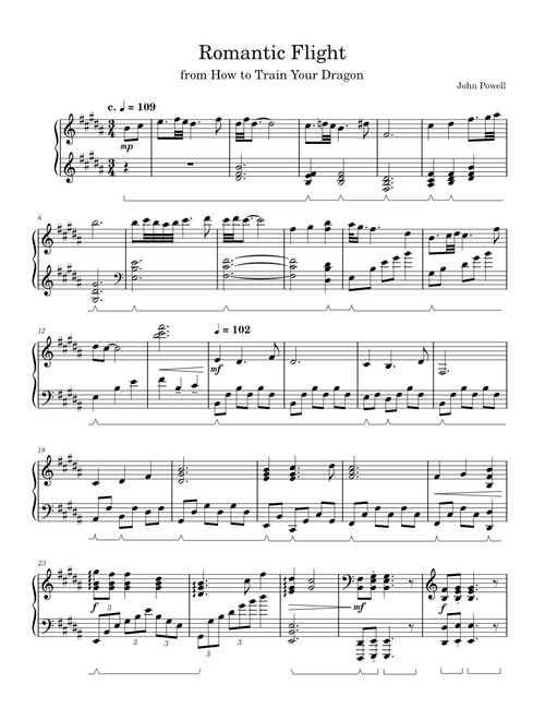 Romantic Flight – John Powell Romantic Flight