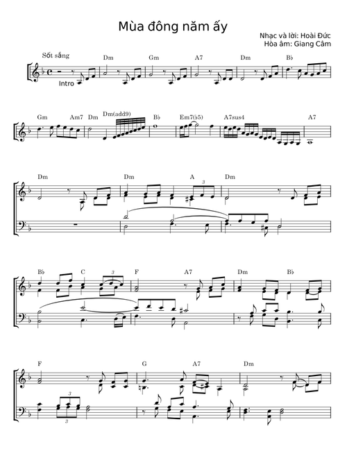 Mùa đông năm ấy - Hoài Đức