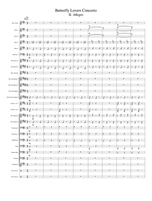 Butterfly Lovers Violin Concerto - (II) Allegro (Arranged for Wind Ensemble)